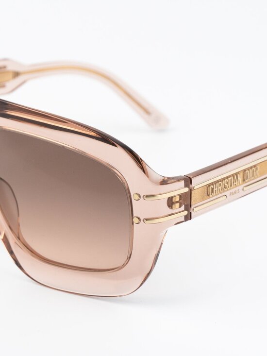 Dior Women Sunglasses Transparent Pink Gradient Shield DIORSIGNATURE M1U 40F1 main image 9